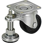 Casters with Adjustment Pads - Heavy Load, Integrated (MISUMI)