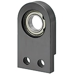 Bearings with Housing - Side mount with undercut, with retaining rings.