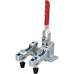Vertical Hold-Down Toggle Clamps - Two-Pronged, Flange Base, Tightening Force 800-1500