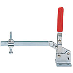 Vertical Hold-Down Toggle Clamps - Long Arm, Flange Base, Tightening Force 1000-3700 N