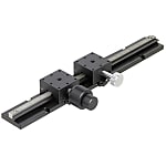 Manual X-Axis Stages - Dovetail, Rack & Pinion, Long Stroke, Blocks Selectable, XLARGE