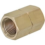 Steel Pipe Fitting - Hex Union, Brass, Female, Tapped