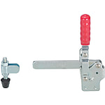 Vertical Clamping Levers - Straight mounting base, welded tip, holding capacity: 2270 N.