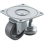 Casters - With integrated leveler, CMAZ series (light loads).