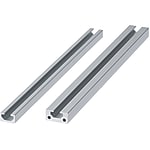 Flat Aluminum Extrusions- No Shoulder, Slot Width 6 mm, 1 Slot