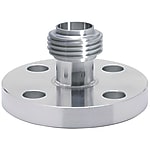Sanitary Adapter Fittings - Flanged End, Threaded End