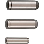 Zylinderstifte / rostfreier Stahl, Stahl / gefast, Ringnut