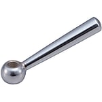 Handles - Angled, tapered handle, stainless steel.