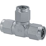 Couplings for Tubes - Nut and Sleeve Integrated Type - Union Tees