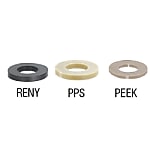 樹脂ワッシャ　ＰＥＥＫ・ＰＰＳ・ＲＥＮＹ