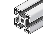 【クリーン洗浄品】アルミフレーム　５シリーズ　Nタイプ　正方形　２０×２０ｍｍ　１列溝　４面溝