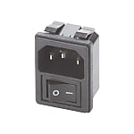 麵板安裝插座夾固定插座與開關- C14公(MISUMI)