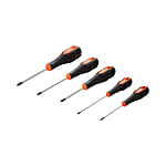 Orange/Black Colored Soft Handle Screw Driver