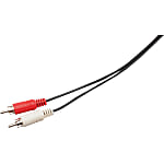 通用線束- 2針RCA插頭，紅/白(MISUMI)