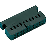 Conectores rectangulares - MIL, hembra, carcasa de crimpado, sin bloqueo