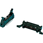 Conectores rectangulares - MIL, macho, acodado, instalación PCB, modelo palanca
