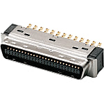 Conectores rectangulares: IEEE1284 de paso medio, enchufe, blindaje EMI, terminales de soldadura