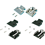Conectores rectangulares: IEEE1284 de paso medio, con protección EMI, cubierta de plástico
