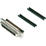 Conectores rectangulares - PCR, medio paso, macho, instalación en panel, ajuste en panel