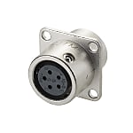 PRC03 Flange Panel Mount Receptacle (One-touch Lock)