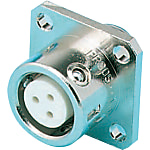 PRC05 Series Circular Connector - One-Touch Lock, Flanged, Panel Mount