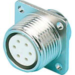 R03 Series Circular Connector - Flanged, Panel Mount