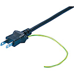 交流電源線-固定長度，PSE，單邊切斷插頭，接地(MISUMI)