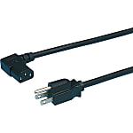 AC Cord, Fixed Length (PSE), With Both Ends, Plug Shape: A-3 (Rated Current: 12 A)