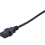 Cable de CA: longitud fija, enchufe de corte de un solo lado, VDE