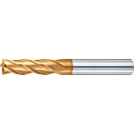 TSC係列硬質合金方形立銑刀，4槽/3D槽長度(常規)型號