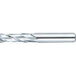 Carbide square end mill, 2-flute / 3D Flute Length (regular) model