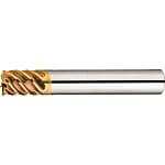 TSC係列硬質合金高螺旋立銑刀(適用於5μm或以下的收縮夾具/切削刃偏轉精度)，多槽，53°螺旋/短型
