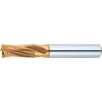 TSC係列硬質合金粗加工立銑刀，細節距/短節距型號