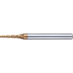 TSC係列硬質合金錐形立銑刀，4槽/深棱紋