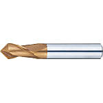 TS Coated Carbide Chamfering End Mill, 2-Flute/Short Model