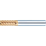 TSC係列硬質合金高螺旋立銑刀，用於高硬度銅加工，多刀片，50°螺旋/常規型