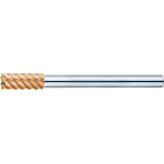 TSC係列硬質合金高螺旋立銑刀，用於高硬度銅加工，多刀片，50°螺旋/長柄，常規型號