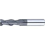 Fresa de extremo cuadrado de carburo recubierto con DLC para mecanizado de aluminio, modelo de 2 flautas / longitud de flauta 3D (regular)