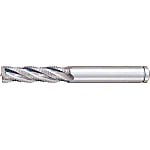 Powdered High-Speed Steel Roughing End Mill, Regular, Center Cut/Non-Coated Model