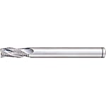Powdered High-Speed Steel Roughing End Mill, Short, Long Shank, Center Cut/Non-Coated Model