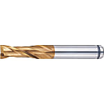 AS Coated Powdered High-Speed Steel Square End Mill, 2-Flute, Regular
