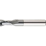 TiCN Coated Powdered High-Speed Steel Square End Mill, 2-Flute, Short