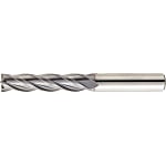 TiCN Coated Powdered High-Speed Steel Square End Mill, 4-Flute/Regular