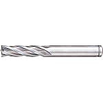 Powdered High-Speed Steel Square End Mill 4-Flute / Regular / Non-Coated Type
