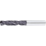 Carbide Solid Drill Bits - End Mill Shank, TiAlN Coated, Stub with Oil Holes, Regular