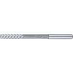 High-Speed Steel High Helical Reamer, Right Blade with 60° Left Spiral, Straight Shank, 0.1mm Unit Designation Model
