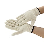 Pure Cotton Work Gloves 6 Thread Weave 1,000 g 7 Gauge Ecru