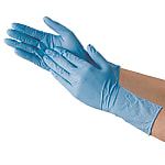 ニトリルゴム手袋 ブルー（粉なしロング）