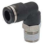 90 Degree Elbow Push to Connect Fittings with Thread Sealant, Resin - PL Series