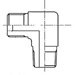 アダプタ 機器接続側管用テーパねじタイプ（30°メスシート付） 190 90°エルボ